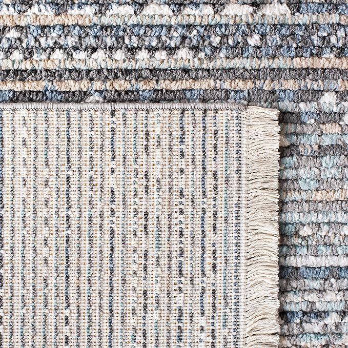 SAFAVIEH Sedona Collection Runner Rug - 2' x 8', Dark Grey & Ivory, Moroccan Boho Tribal Design, Non-Shedding & Easy Care, Ideal for High Traffic Areas in Living Room, Bedroom (SED819F)