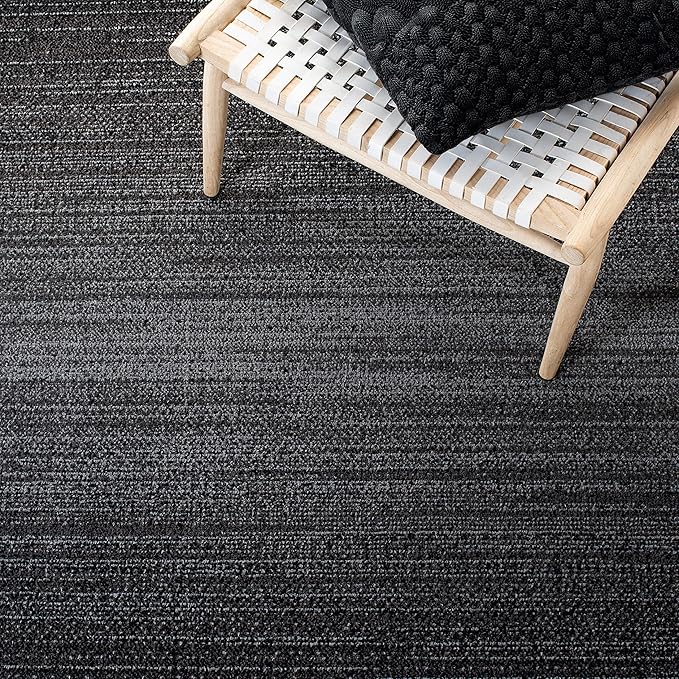 SAFAVIEH Adirondack Collection Runner Rug - 2'6" x 6', Black & Grey, Modern Design, Non-Shedding & Easy Care, Ideal for High Traffic Areas in Living Room, Bedroom (ADR183F)