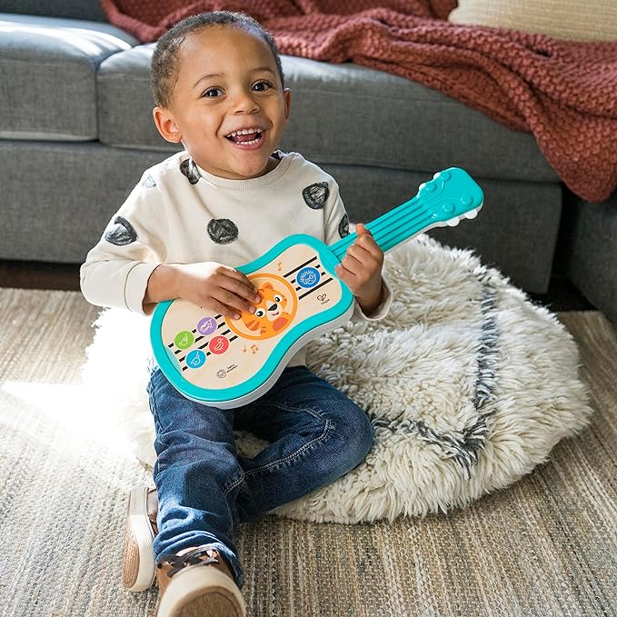 Baby Einstein Sing & Strum Magic Touch Ukulele Wooden Musical Toy, Ages 6 Months+, Multicolored