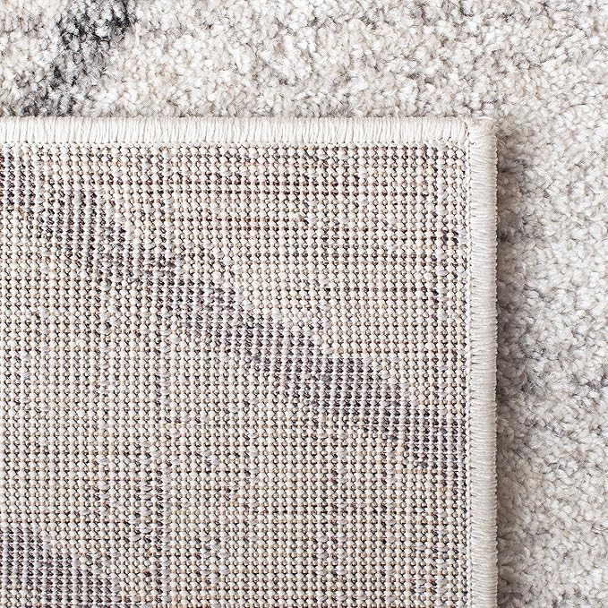 SAFAVIEH Adirondack Collection Runner Rug - 2'6" x 8', Ivory & Grey, Modern Moroccan Design, Non-Shedding & Easy Care, Ideal for High Traffic Areas in Living Room, Bedroom (ADR162A)