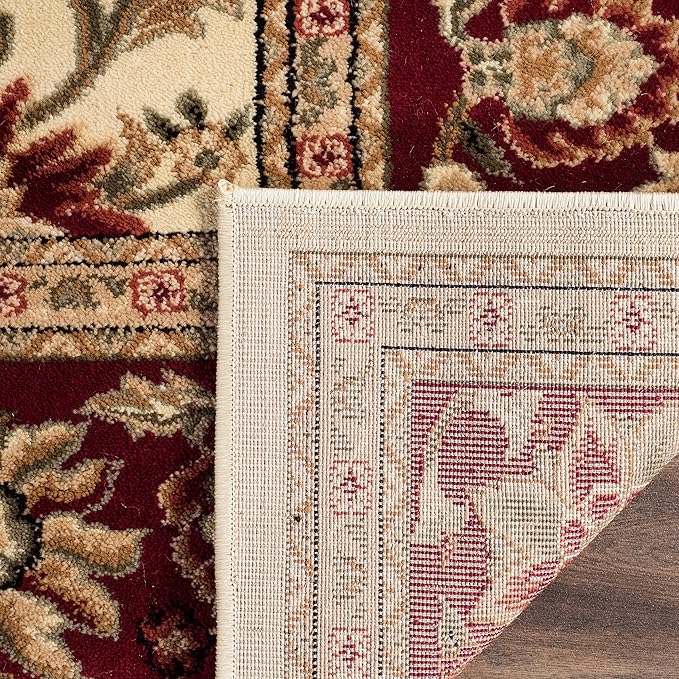 SAFAVIEH Lyndhurst Collection Runner Rug - 2'3" x 14', Ivory & Red, Traditional Oriental Design, Non-Shedding & Easy Care, Ideal for High Traffic Areas in Living Room, Bedroom (LNH212K)