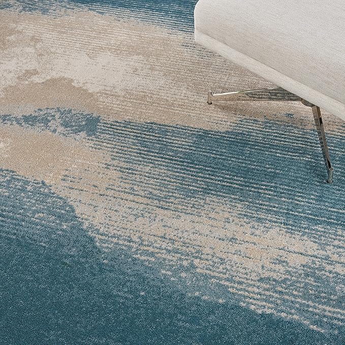 Nourison Maxell Nourison Flint 2'2" x 10' Area Rug, Easy Clean, Non Shedding, Bed Room, Living Room, Dining Room, Kitchen (2x10)