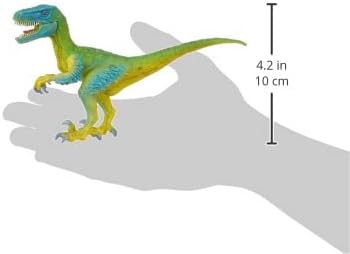 Schleich Dinosaurs Realistic Velociraptor Figurine with Moving Jaw - Detailed Prehistoric Jurassic Dino Figurine and Toy Truck, Durable for Fun Play for Boys and Girls, Gift for Kids Ages 4+