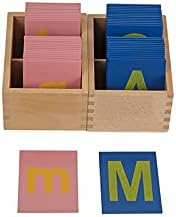 Toys for 3 Year Old Language Learning Materials for Children Lower and Capital Case Sandpaper Letters