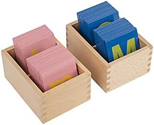 Toys for 3 Year Old Language Learning Materials for Children Lower and Capital Case Sandpaper Letters