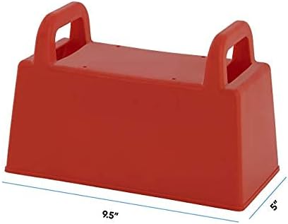 Superio Snow Brick Maker Igloo Fort Block Form Outdoor Winter Snow Toys Sand Castle Building Kit for Adults and Kids Sandbox, Beach, Sand Toys (Red, 6)