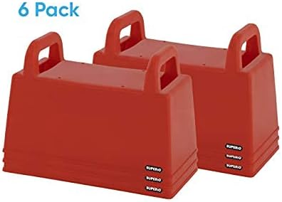 Superio Snow Brick Maker Igloo Fort Block Form Outdoor Winter Snow Toys Sand Castle Building Kit for Adults and Kids Sandbox, Beach, Sand Toys (Red, 6)