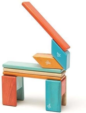 14 Piece Tegu Magnetic Wooden Block Set, Sunset