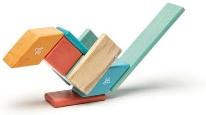 14 Piece Tegu Magnetic Wooden Block Set, Sunset