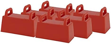 Superio Snow Brick Maker Igloo Fort Block Form Outdoor Winter Snow Toys Sand Castle Building Kit for Adults and Kids Sandbox, Beach, Sand Toys (Red, 6)