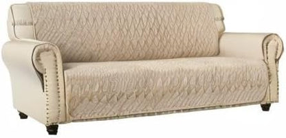Ameritex Couch Sofa Slipcover 100% Waterproof Nonslip Quilted Furniture Protector Slipcover for Dogs, Children, Pets Sofa Slipcover Machine Washable (Beige, 78")