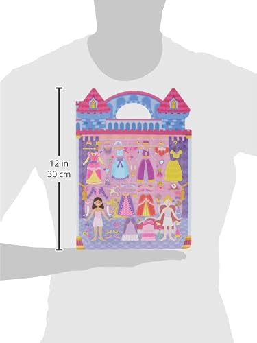 Melissa & Doug Puffy Sticker Activity Books Set: Princess, Mermaid, Fairy - 180+ Reusable Stickers - FSC Certified
