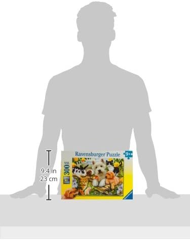 Ravensburger Happy Animal Buddies | 300-Piece Jigsaw Puzzle for Kids | Unique, Pieces | Fun & Educational Toy
