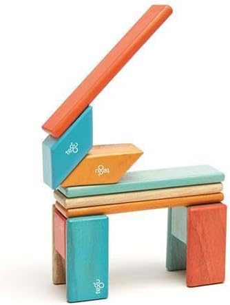 14 Piece Tegu Magnetic Wooden Block Set, Sunset