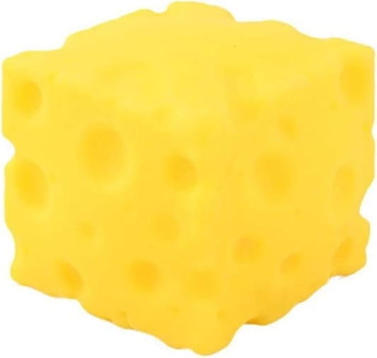 Yellow Cheese Squeeze Toy,Soft Novelty ,, Theme Cheese Cubes Squishy ,Suitable for All Ages 1.97 inches (Small)