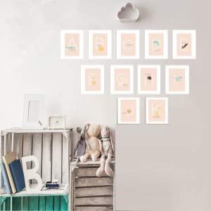 English Alphabet Flash Cards, Set of 26 (5" x 7") Cards with Animal Prints to Inspire ABC Learning for Toddlers. A Classroom Must Haves. Best for Preschool Learning Activities or Alphabet Wall Chart