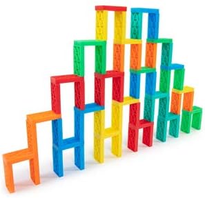 Bulk Dominoes Dominoes Kinetic Kit, 101 Starter 118pc, STEM STEAM Toy for Kids, Building, Toppling, Chain Reaction Sets