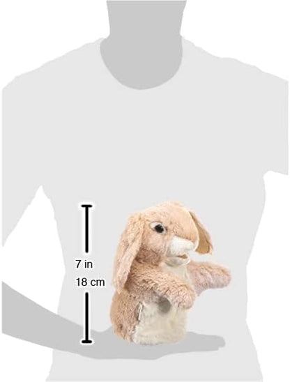 Folkmanis Little Lop Rabbit Hand Puppet White