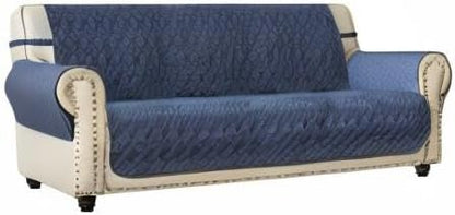 Ameritex Couch Sofa Slipcover 100% Waterproof Nonslip Quilted Furniture Protector Slipcover for Dogs, Children, Pets Sofa Slipcover Machine Washable (Blue, 68")