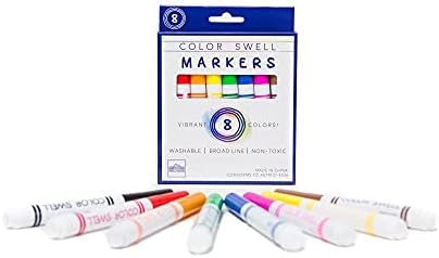 Color Swell Bulk Washable Markers (288 Total) – 36 Packs, 8 Colors per Pack – Ideal for Teachers, Kids, Party Favors, Classrooms, Donations, Students - Broad Line Bulk Markers