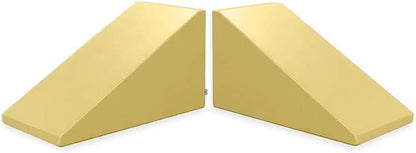 Foamnasium Mega Wedge Set, Indoor Foam Playset, 2 Piece Soft Toddler and Active Kids Play Foam Climber for Crawling, Climbing, Sliding and Jumping, Made in The US, Enhanced Marigold