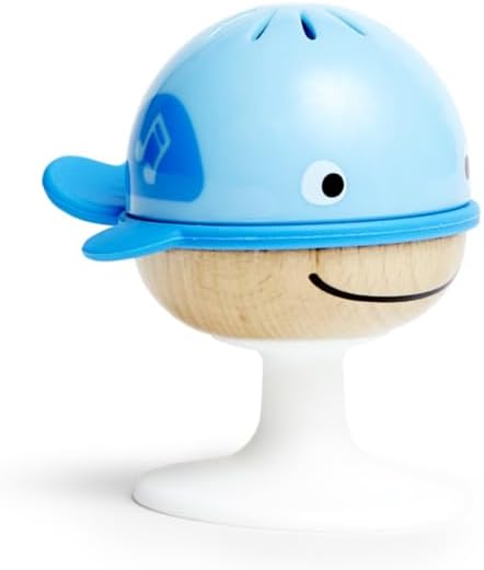 Hape Put-Stay Rattle Set | Three Sea Animal Suction Rattle Toys, Baby Educational Toy Set