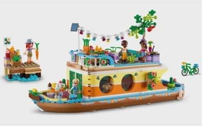LEGO Friends Canal Houseboat 41702 Building Kit; Comes with 4 Mini-Dolls Including Mia and 1 Animal Toy; Birthday Gift for Kids Aged 7+ (737 Pieces)