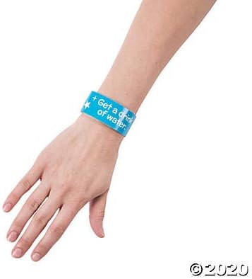 Fun Express Calm Down Cloud Reminder Bracelets - 100 Pieces - Educational And Learning Activities For Kids