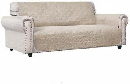Ameritex Couch Sofa Slipcover 100% Waterproof Nonslip Quilted Furniture Protector Slipcover for Dogs, Children, Pets Sofa Slipcover Machine Washable (Beige, 78'')