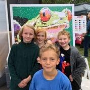 Huge Mosaic Puzzle Poster Kits | Group Project | No Mess Paint by Sticker | Stay at Home Activity | Classroom | One Sticker at a Time! | Large Frog | Learning Fun | 40” X 36” Giant Poster