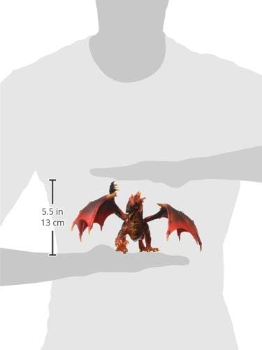 schleich ELDRADOR CREATURES - Lava Dragon, ELDRADOR CREATURES Red Dragon Toy Figurine with Moveable Wings, For Children Ages 7+