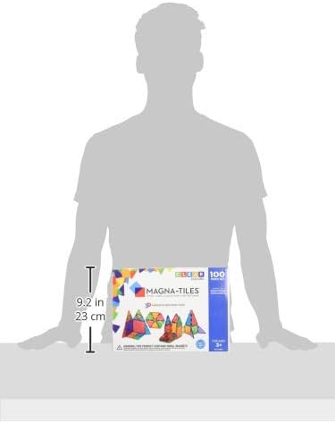 MAGNA-TILES Classic 100-Piece Magnetic Construction Set, The ORIGINAL Magnetic Building Brand