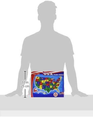 Melissa & Doug USA Map Floor Puzzle - 51 Pieces (2 x 3 feet) - FSC Certified