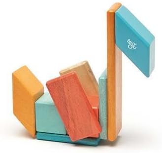 14 Piece Tegu Magnetic Wooden Block Set, Sunset