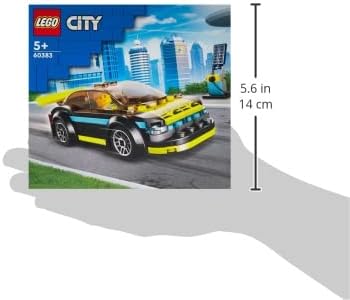 LEGO 60383 City Electric Sports Car Toy for 5 Plus Years Old Boys and Girls, Race Car for Kids Set with Racing Driver Minifigure, Building Toys