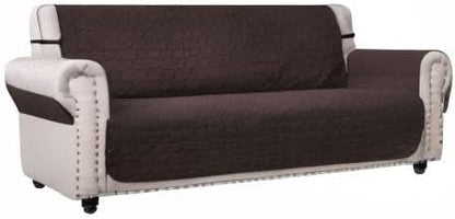 Ameritex Couch Sofa Slipcover 100% Waterproof Nonslip Quilted Furniture Protector Slipcover for Dogs, Children, Pets Sofa Slipcover Machine Washable (Chocolate, 78'')