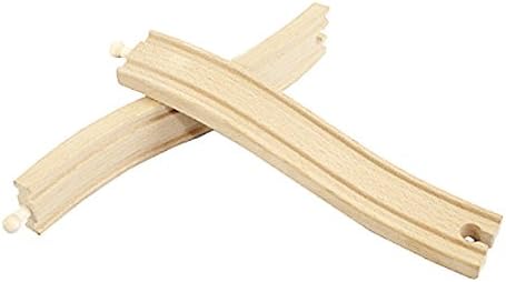 Wooden Train Bridges, Crossing Track Bridge, Wooden Train Track Accessories, Wooden Train Track, Train Tracks Compatible with All Major Brands, Wooden Toys for Girls & Boys