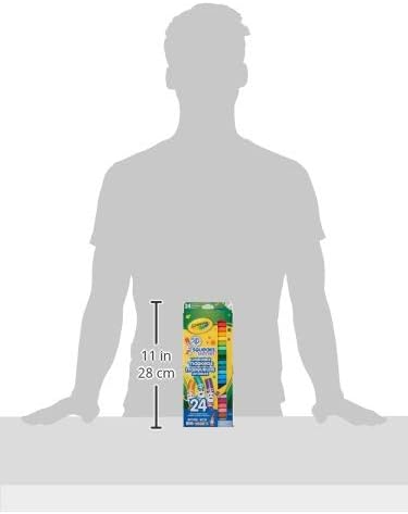 KS Crayola 24 Pip-Squeaks Skinnies Fine Line Washable Markers