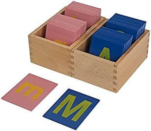Toys for 3 Year Old Language Learning Materials for Children Lower and Capital Case Sandpaper Letters
