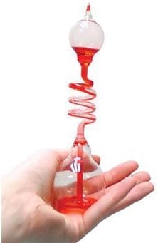 4Pcs Colorful Office Thinking Hand Boiler, Glass Science Energy Transfer, Children Science Experiment, Love Birds Color Meter Hand Boiler,Thermometer Spiral Glass Science Energy Museum Toy Gifts