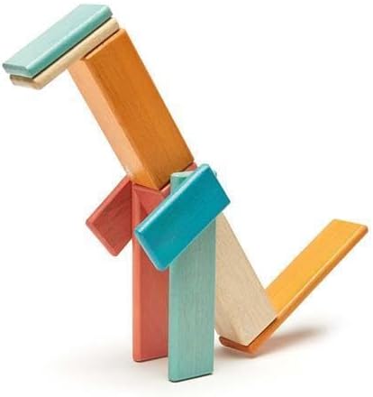 14 Piece Tegu Magnetic Wooden Block Set, Sunset