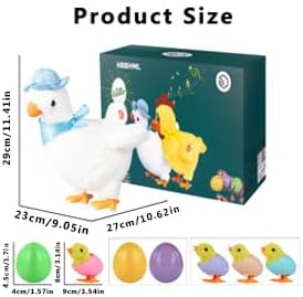 Plush Electric Stuffed Laying Egg Chicken Toy Doll with Sound Music Easter for Boys Girls