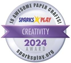 Crafty Mother 18 Awesome Paper Crafts Arts and Crafts Supplies – Award Winning Crafts for Kids Ages 4-8 Toddler Activities -Fun and Educational Kids Art Supplies Promote Motor Skills, Problem Solving