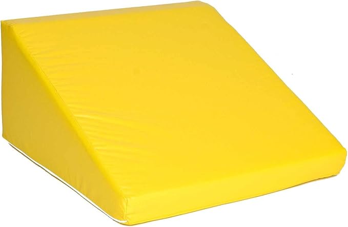 Foamnasium Wedge, Indoor Foam Playset, Soft Toddler and Active Kids Play Foam Wedge for Crawling, Climbing, Sliding and Jumping, Made in the US, Yellow