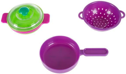 Hey! Play! Kids Play Dish Set, 27 Piece Tableware Dish Set with Drainer – for Kitchen Playset and Pretend Food, Toys for Boys and Girls