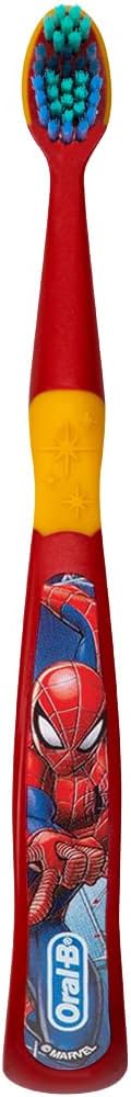 Colgate Marvel Spider-Man Toothbrush, 3+ YRS, Extra Soft (Colors & Characters Very) - Pack of 3