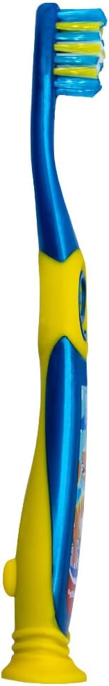 Colgate Dinosaur Toothbrush for Children with Suction Cup, Kids 2-5 Years Old, Extra Soft - Pack of 2