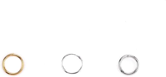 Open Jump Rings Sliver 0.8x6mm 500pcs for DIY Jewelry Making Supplies