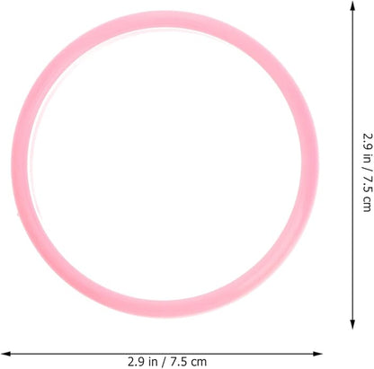 BESTOYARD 6pcs Plastic Bangle Bracelets Candy Color Bracelet Halloween Party Supplies Party Favors Pack for Home Birthday Party (Random Color)