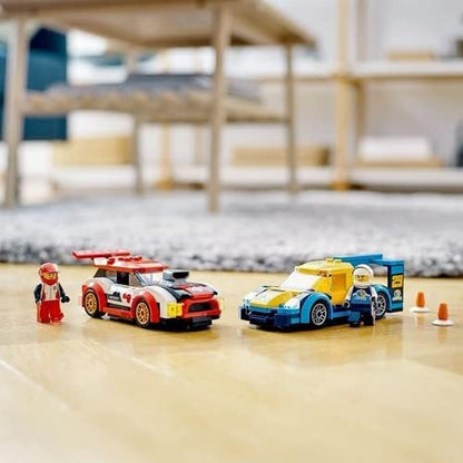 LEGO 60256 City Nitro Wheels Racing Cars Toy with 2 Race Drivers Minifigures, Rally Vehicles for Kids 5+ Year Old